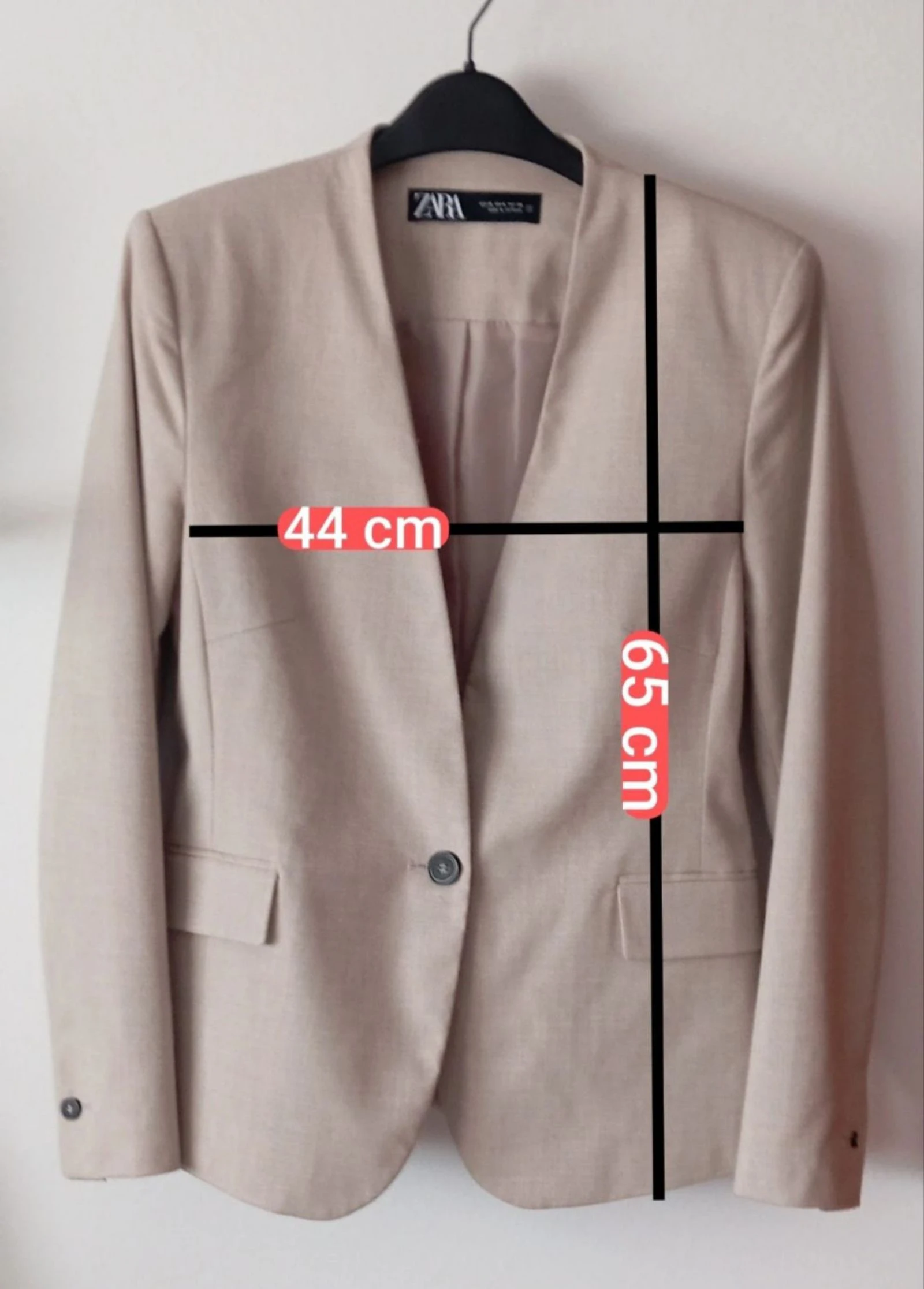 Blazer sin solapas Zara talla M/38 – photo 6
